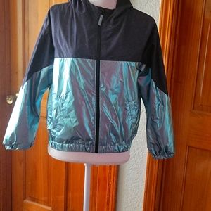 Blue Justice rain jacket